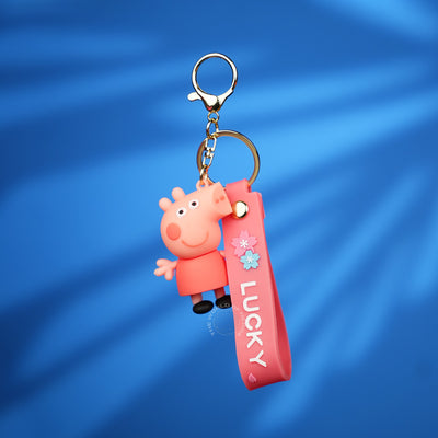 Pink Peppa Pig Lucky Strap Keychain