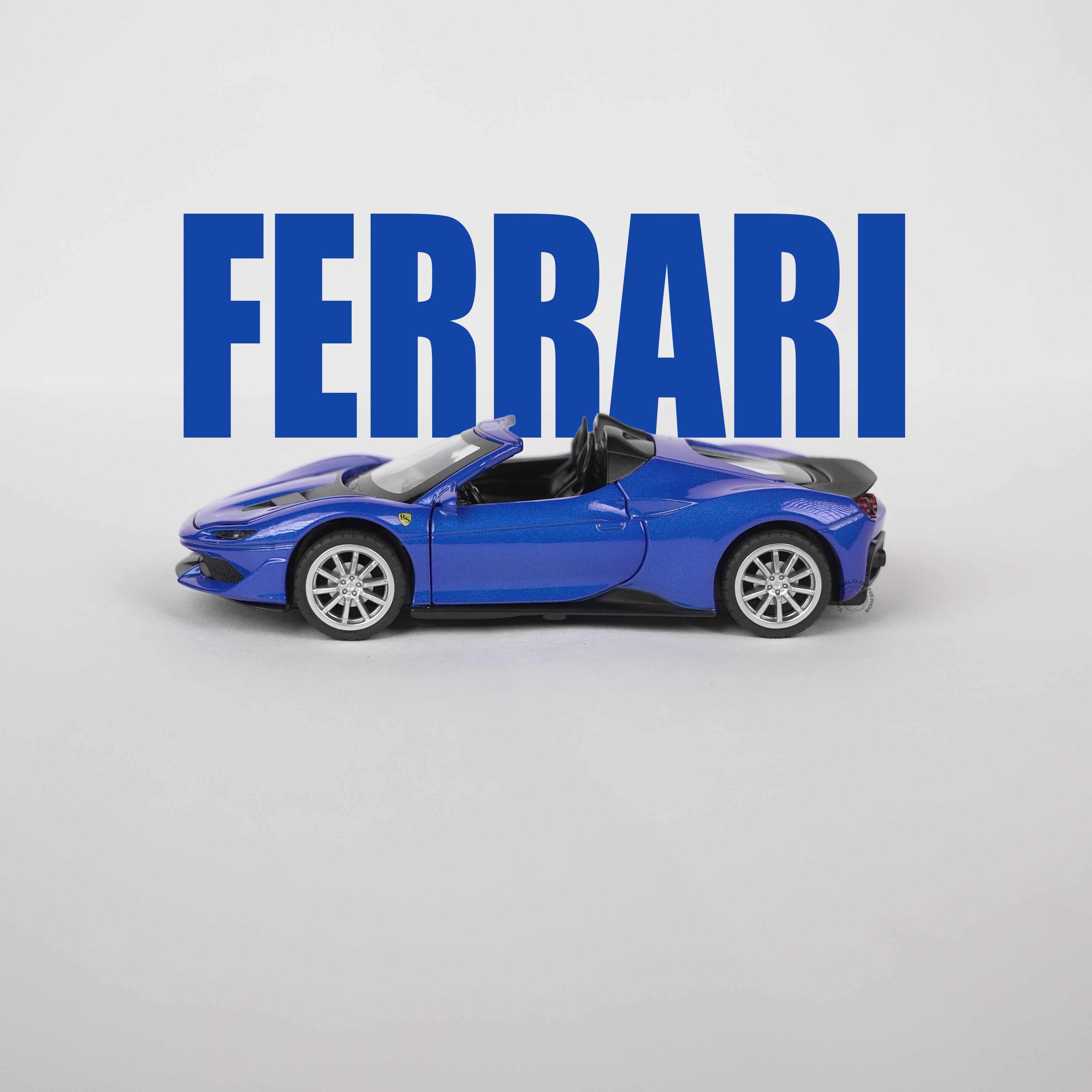 Ferrari Blue Model Car - 1:32 Scale Diecast - The World Of Nerds