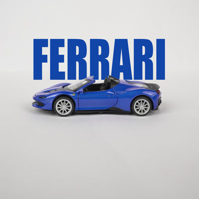 Ferrari Blue Model Car - 1:32 Scale Diecast