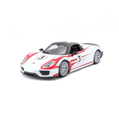 BBURAGO Porsche 918 Weissach 1:24 Scale Model - Precision Diecast Collectible