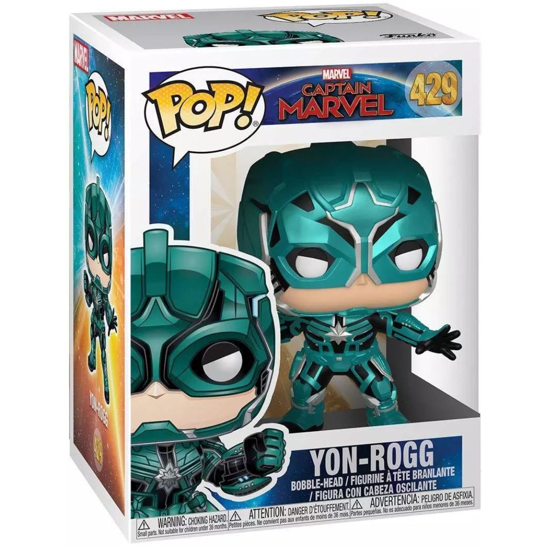 FUNKO POP! MARVEL:CAPTAIN MARVEL-YON ROGG-429