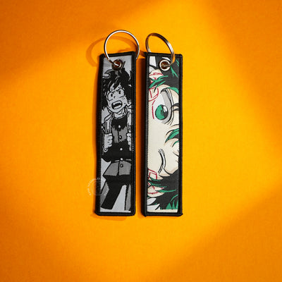 Deku’s Determined Gaze: Midoriya Keychains in Action