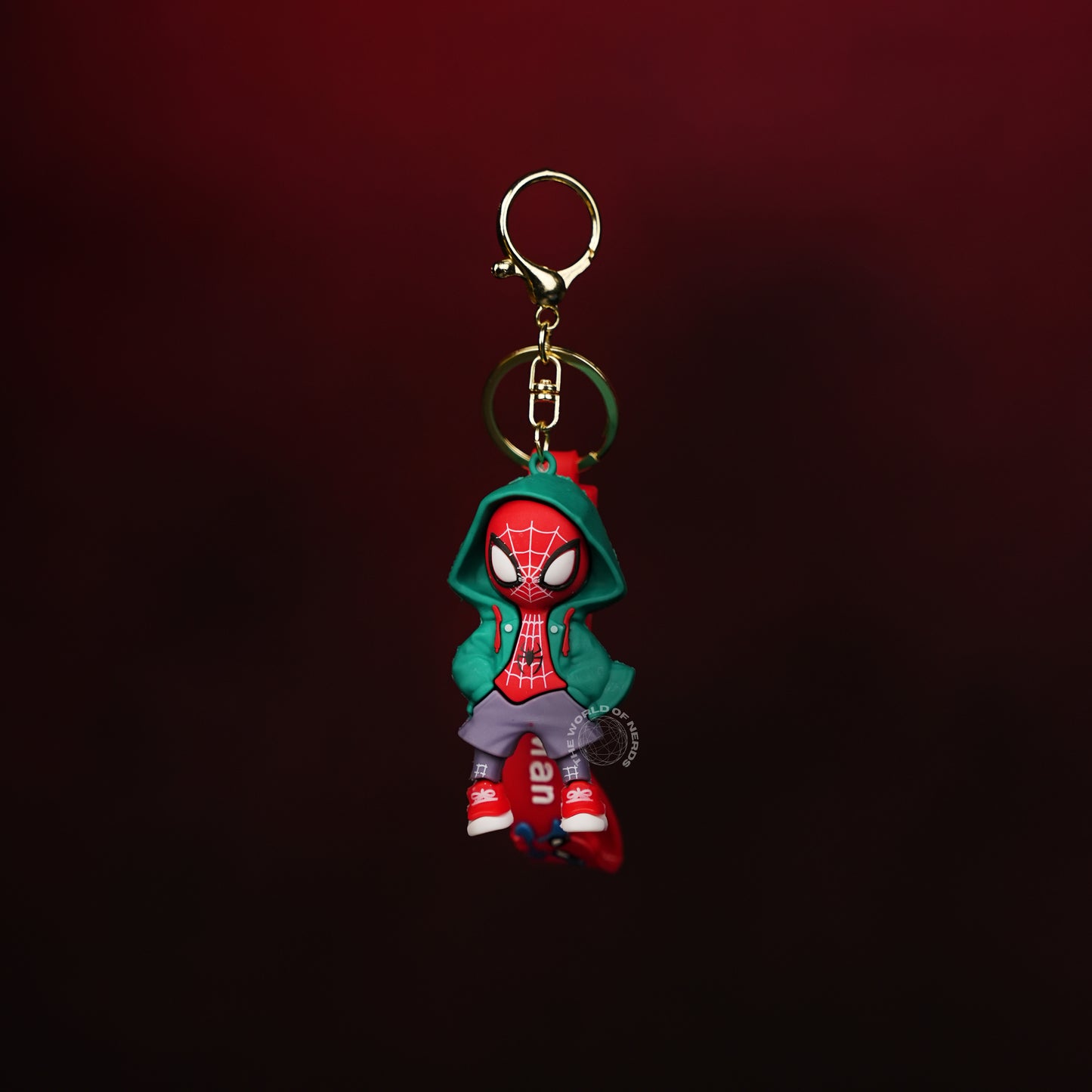 Spider-Man Green Hoodie Street Style Keychain