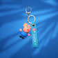 Navy Blue Peppa Pig Strap Keychain