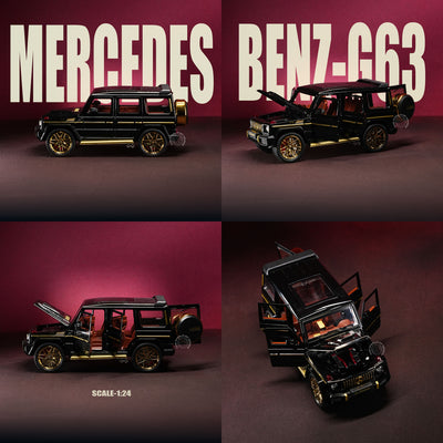 Luxury on Wheels: Black Mercedes-Benz G-Class Scale Car
