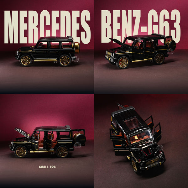 Luxury on Wheels: Black Mercedes-Benz G-Class Scale Car