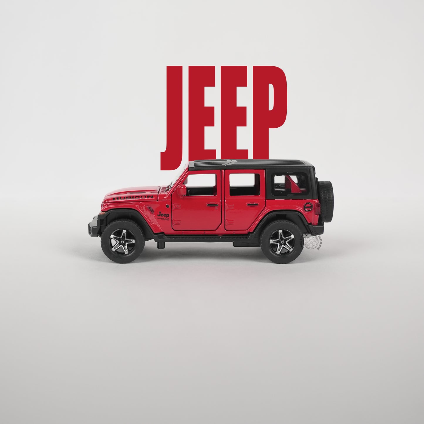 Jeep Wrangler Rubicon Red Model Car - 1:32 Scale Diecast