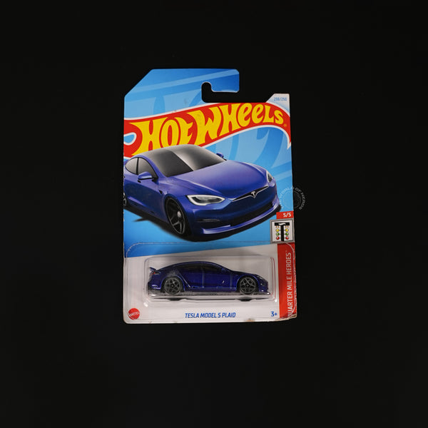 Hot Wheels Tesla Model S Plaid Imported Die-Cast Collectible Car