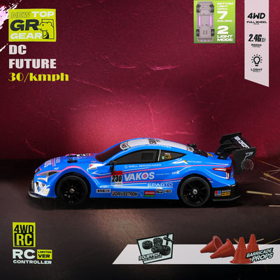 High-Speed 4WD RC Racing Car – 30km/h Drift Machine with Lights & Controller