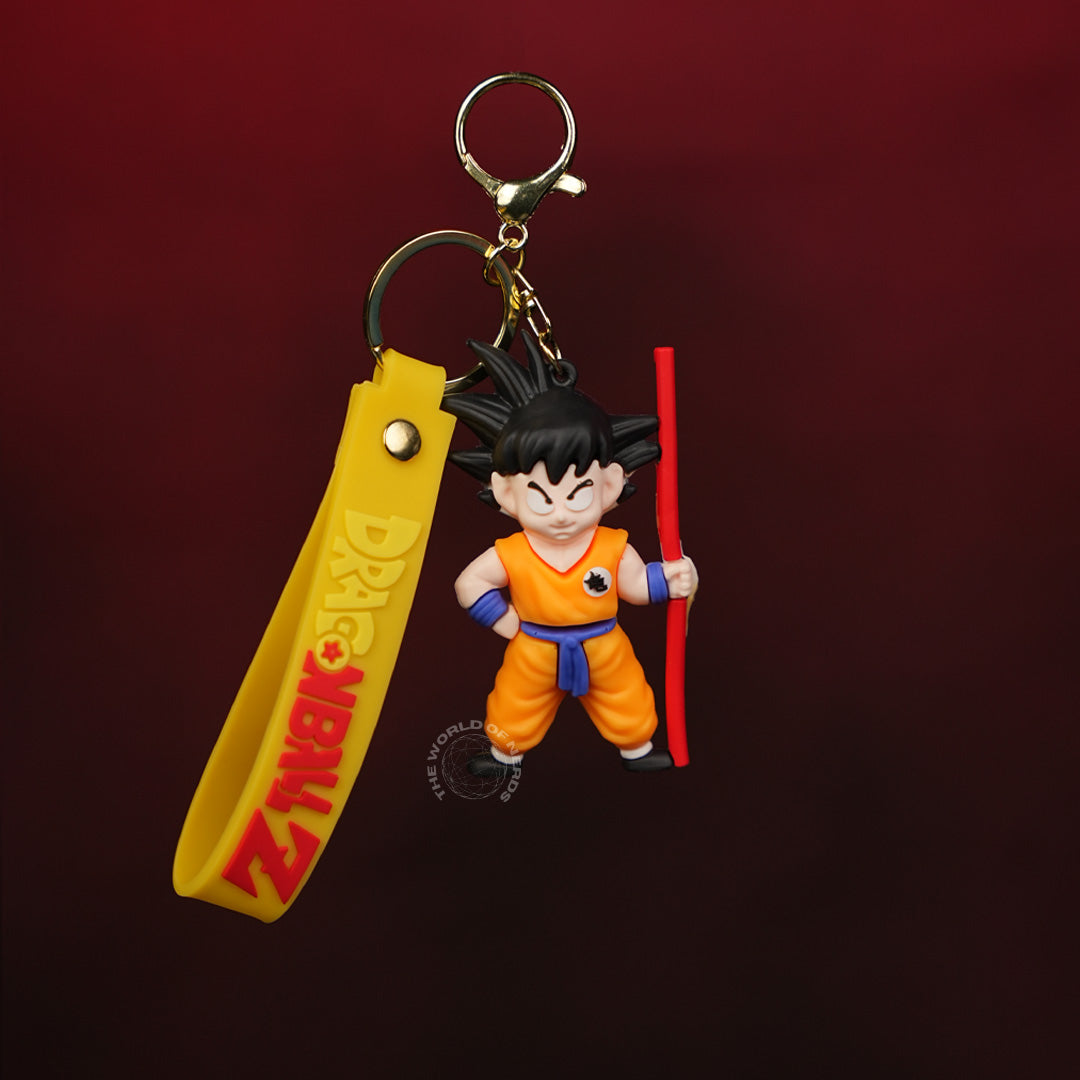 Goku Power Staff Yellow Outfit Keychain