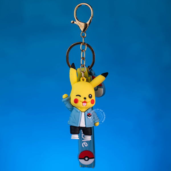 POKEMON PIKACHU IN JACKET KEYCHAIN
