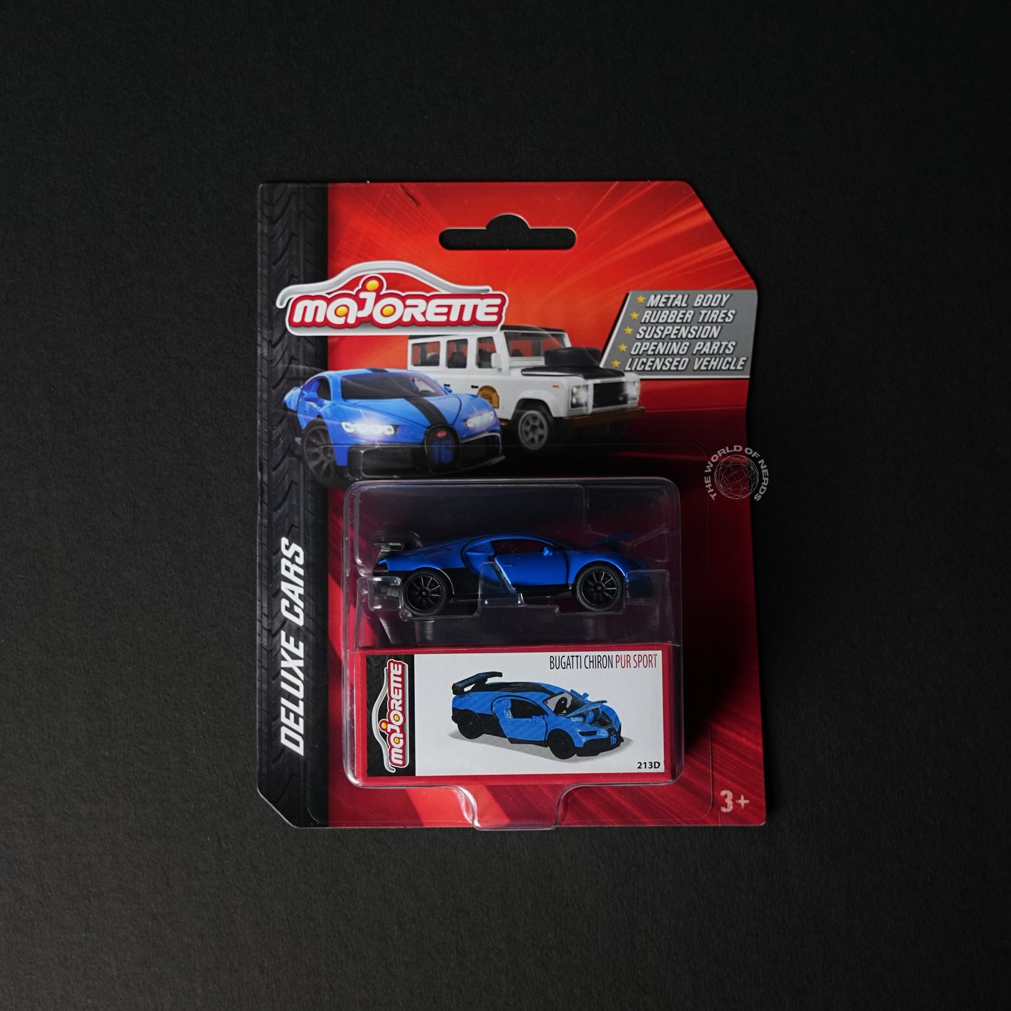 Majorette Deluxe Cars – Bugatti Chiron Pur Sport (Blue Edition) Diecast Car - The World Of Nerds