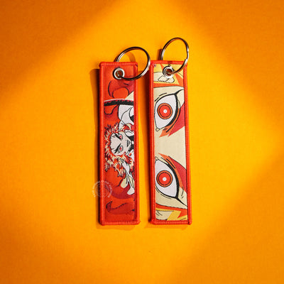 Rengoku Flame Hashira Embroidered Keychain