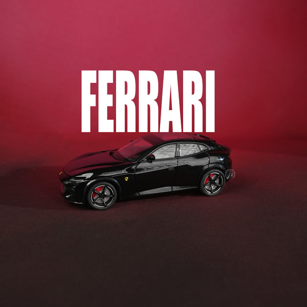 Ferrari Purosangue Diecast Model Car – 1:22 Scale (Black)