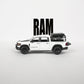 Ram Mammoth Pickup Truck Diecast Model – 1:32 Scale (White)