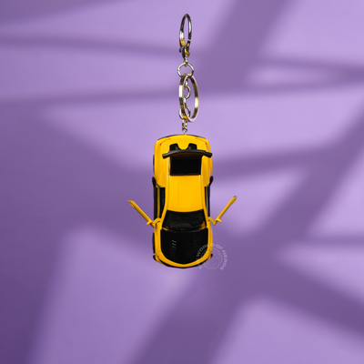 Yellow Chorley Car Keychain