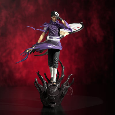 Obito Uchiha Action Figure 28cm – Naruto Shippuden Premium Anime Collectible with Mask & Dark Base