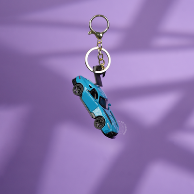 Blue Mercedes Car Keychain