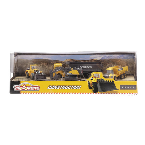 MAJORETTE VOLVO CONSTRUCTION 5 PCS GIFTPACK