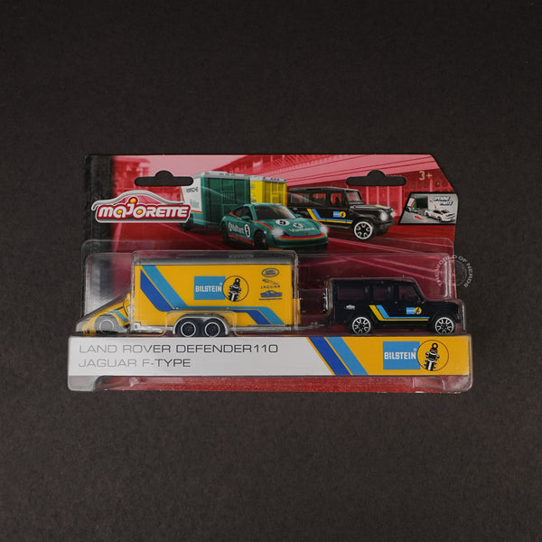 Majorette Land Rover Defender 110 & Jaguar F-Type Bilstein Set