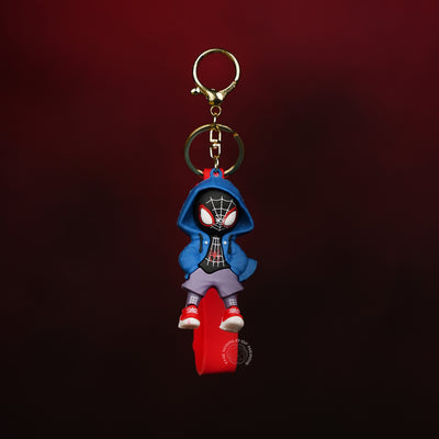 Spider-Man Blue Hoodie Keychain