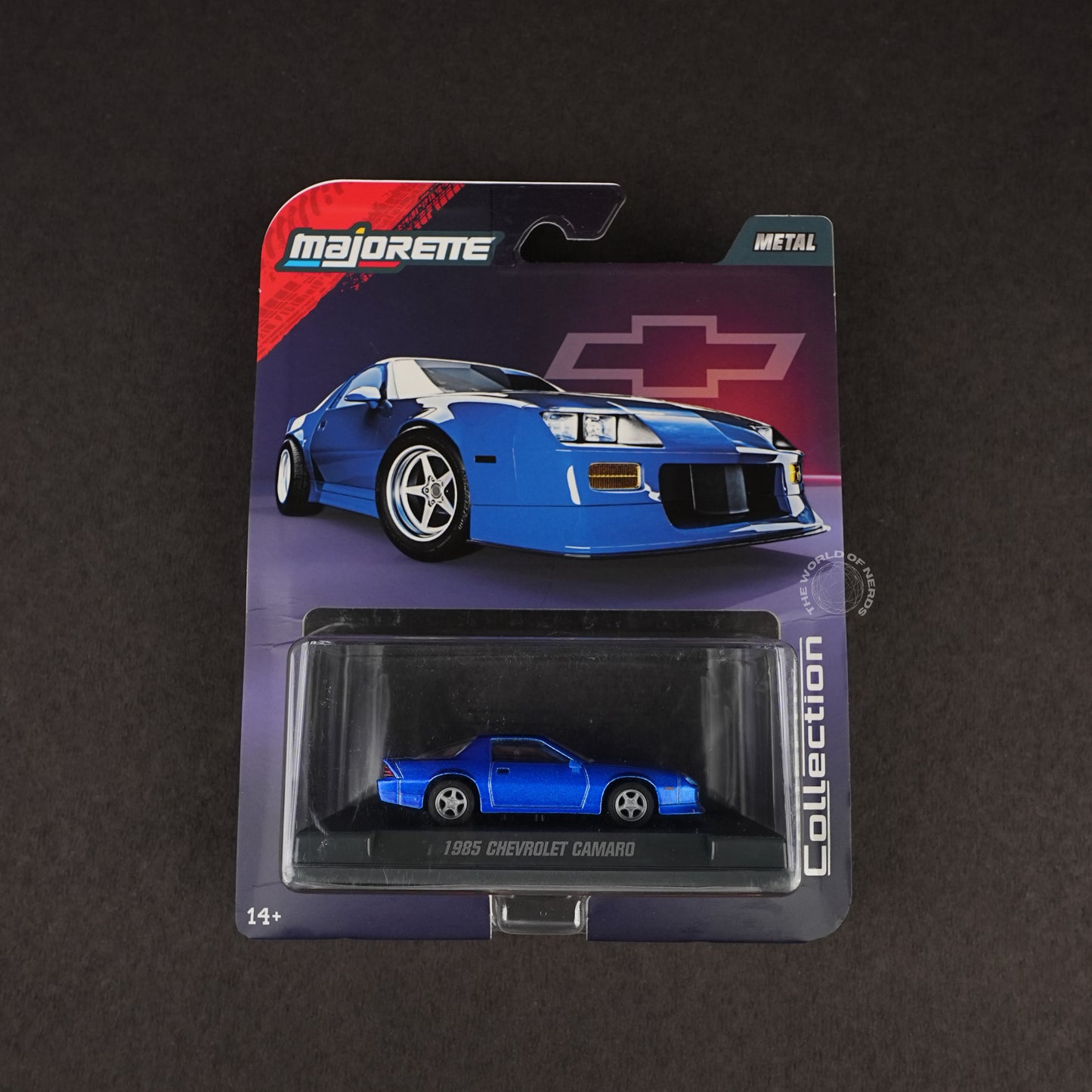 Majorette 1985 Chevrolet Camaro – Retro Blue Collector Diecast Car