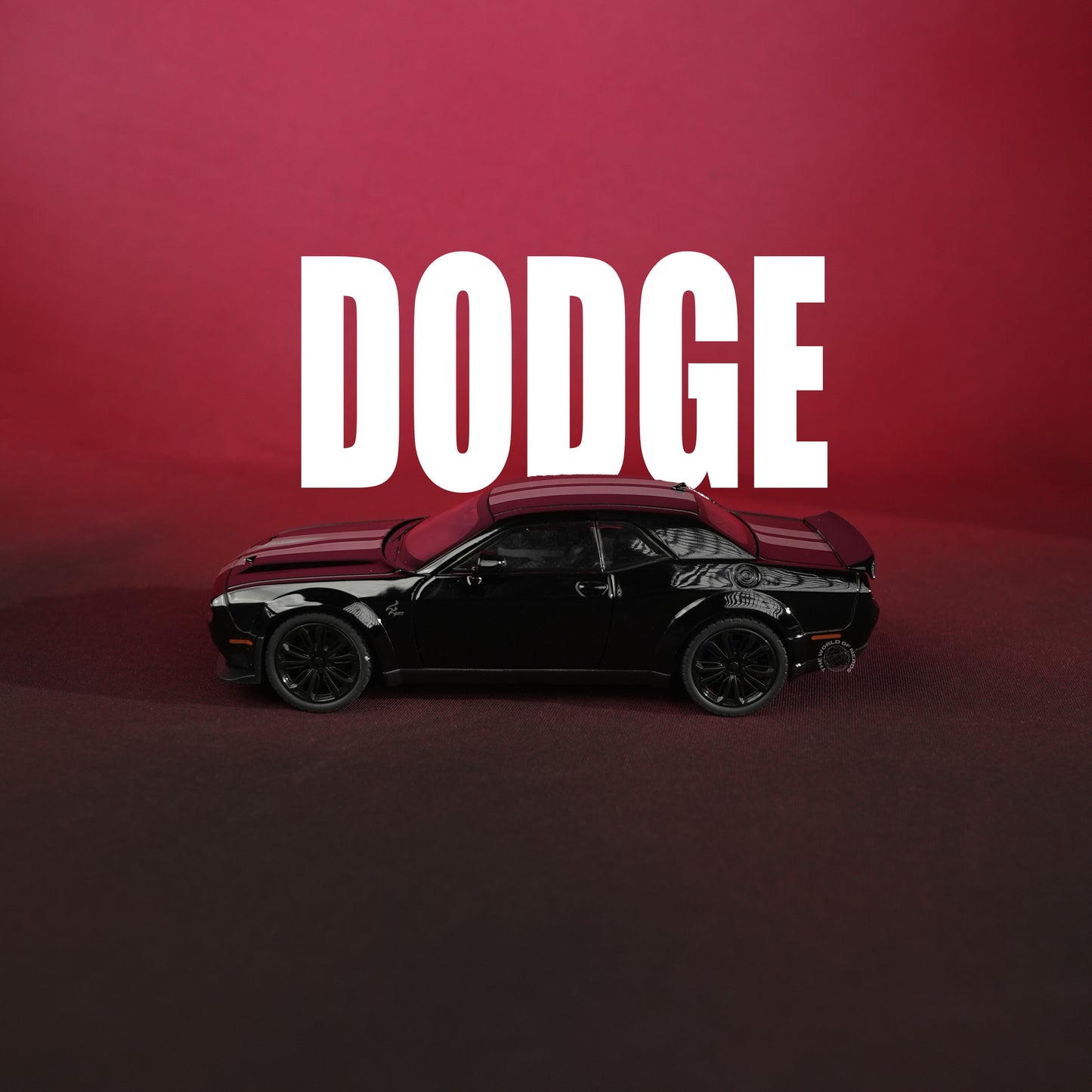Dodge Challenger Black Model Car - 1:22 Scale Diecast