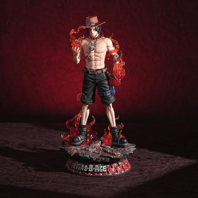 Portgas D. Ace Action Figure with Fire 26cm – One Piece Premium Anime Collectible