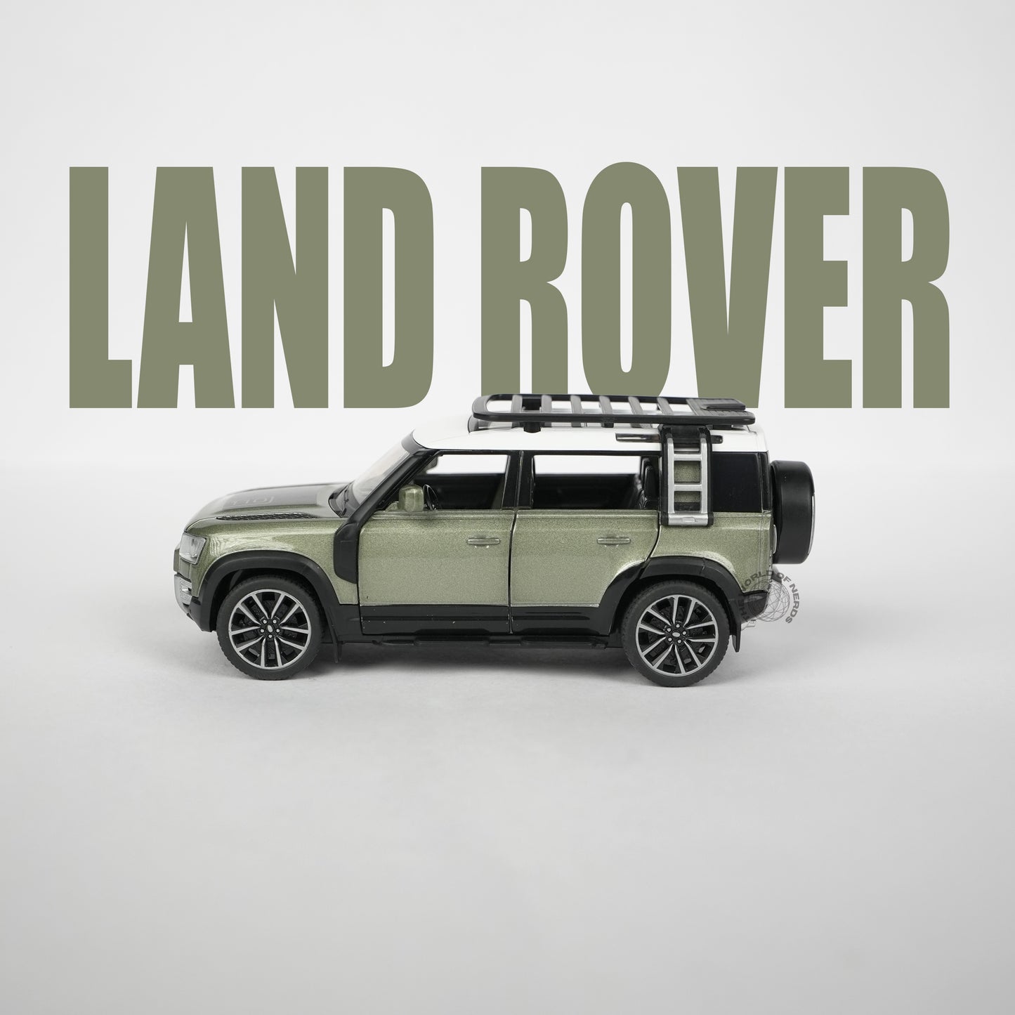 Land Rover Defender 110 Green Model Car - 1:32 Scale Diecast