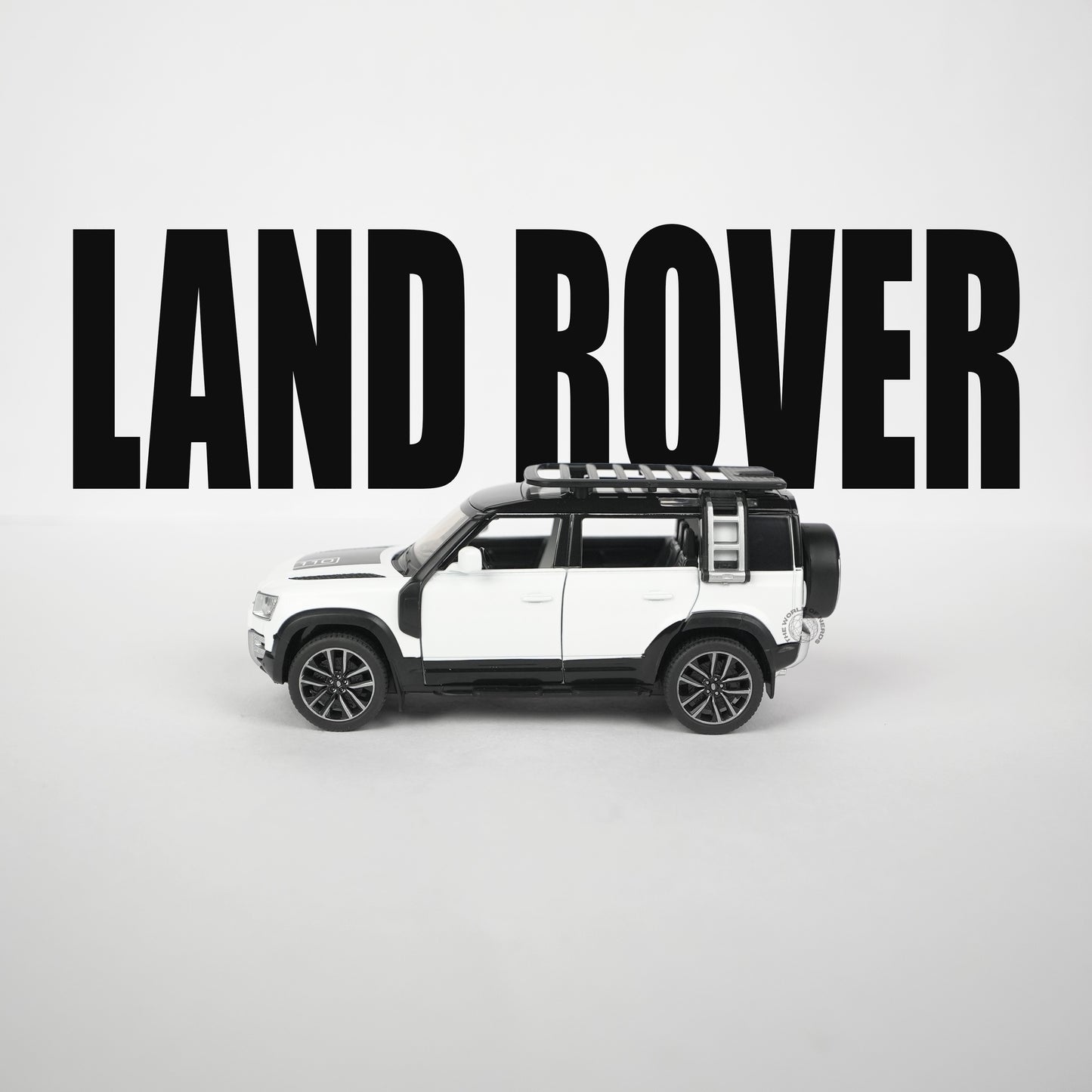 Land Rover Defender 110 White Model Car - 1:32 Scale Diecast