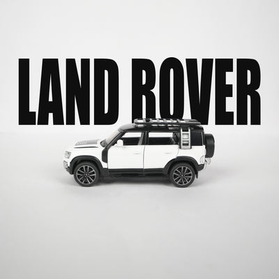 Land Rover Defender 110 White Model Car - 1:32 Scale Diecast