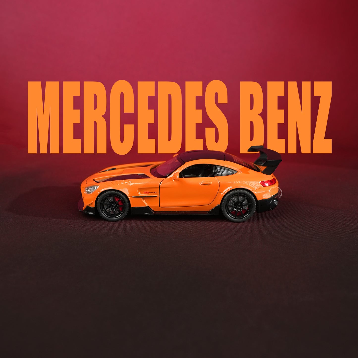 Mercedes-AMG GT R Orange Model Car - 1:22 Scale Diecast