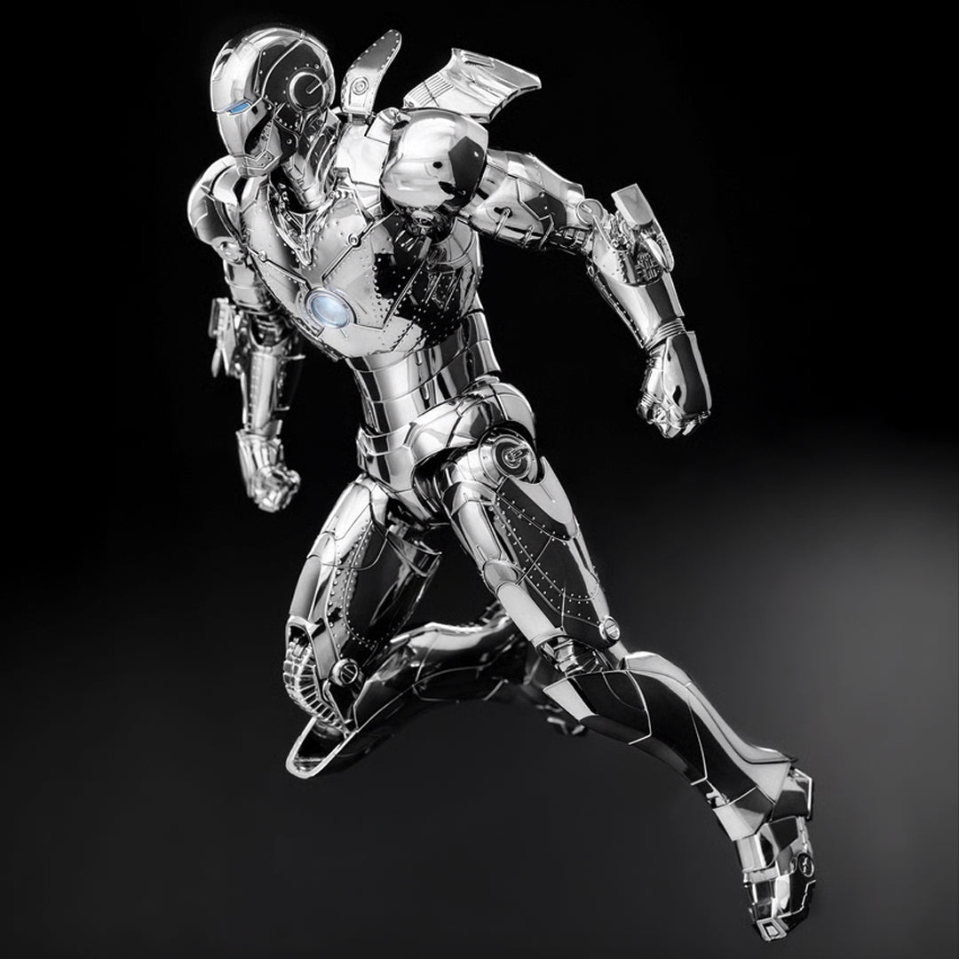 ZD Toys Chrome Iron Man Mark II Action Figure – Premium Metallic Collectible - The World Of Nerds