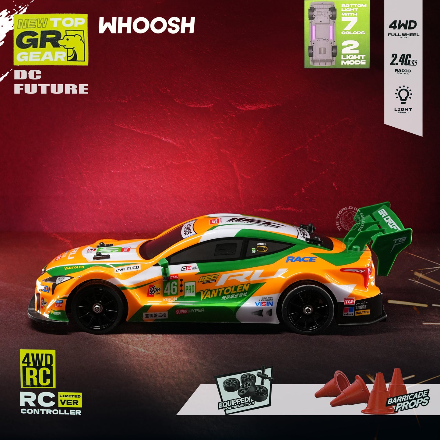 ORANGE R/C DRIFT CAR – 30KM/H - The World Of Nerds