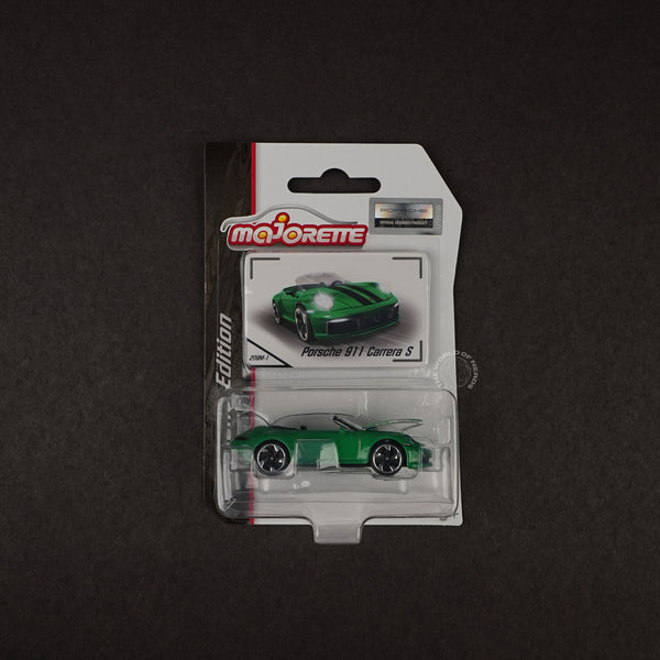 Majorette Porsche 911 Carrera S Diecast Car – Metallic Green Edition