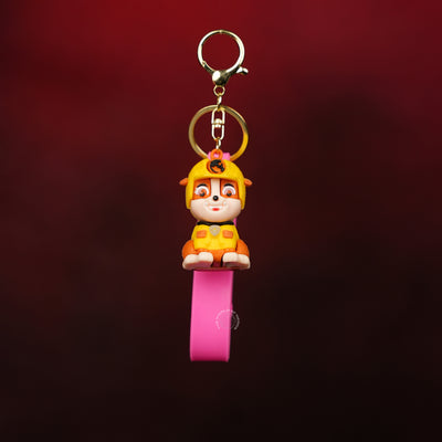 Rubble Paw Patrol Construction Pup Keychain