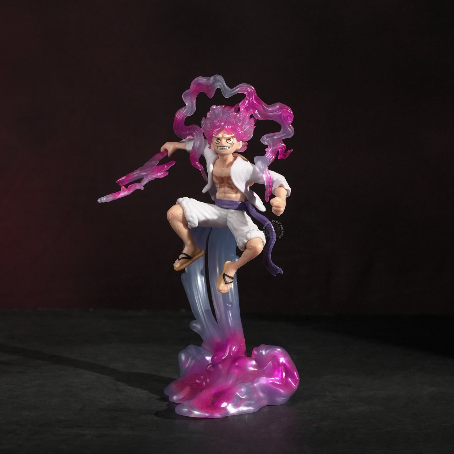 Monkey D. Luffy Gear 5 Action Figure with Thunder 21.5cm – One Piece Premium Anime Collectible - The World Of Nerds