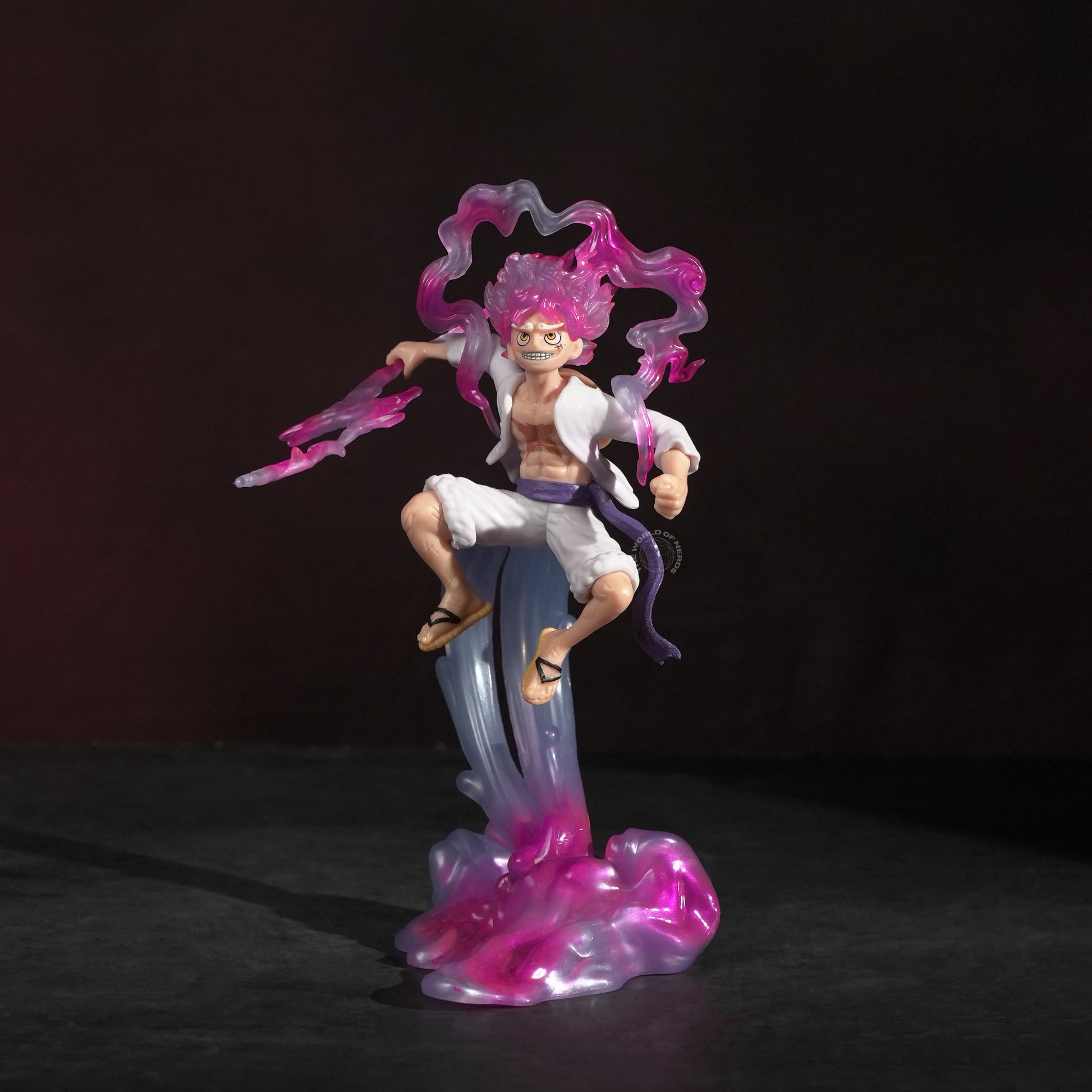 Monkey D. Luffy Gear 5 Action Figure with Thunder 21.5cm – One Piece Premium Anime Collectible - The World Of Nerds