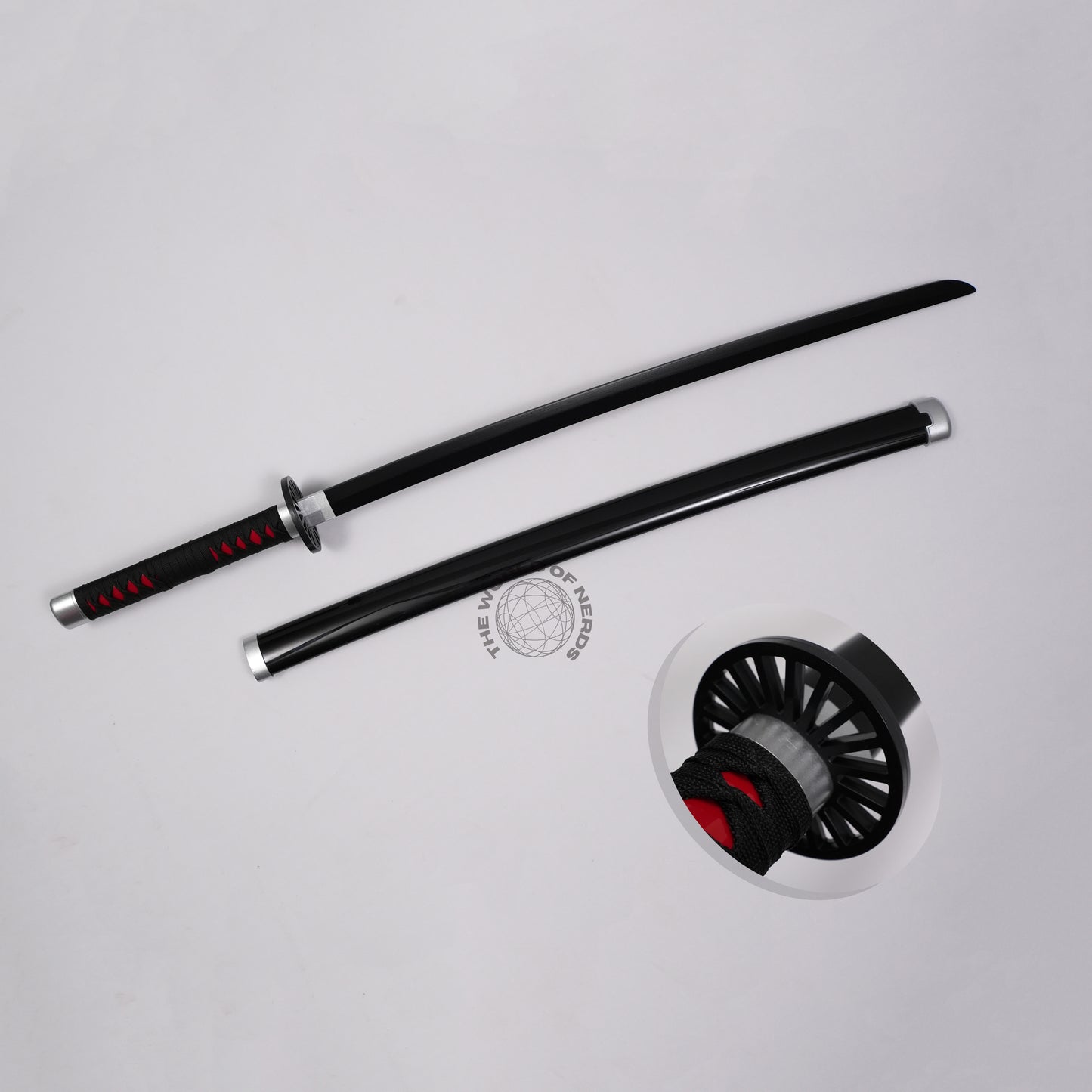 Tanjiro Nichirin Katana - Authentic Wooden Replica from Demon Slayer