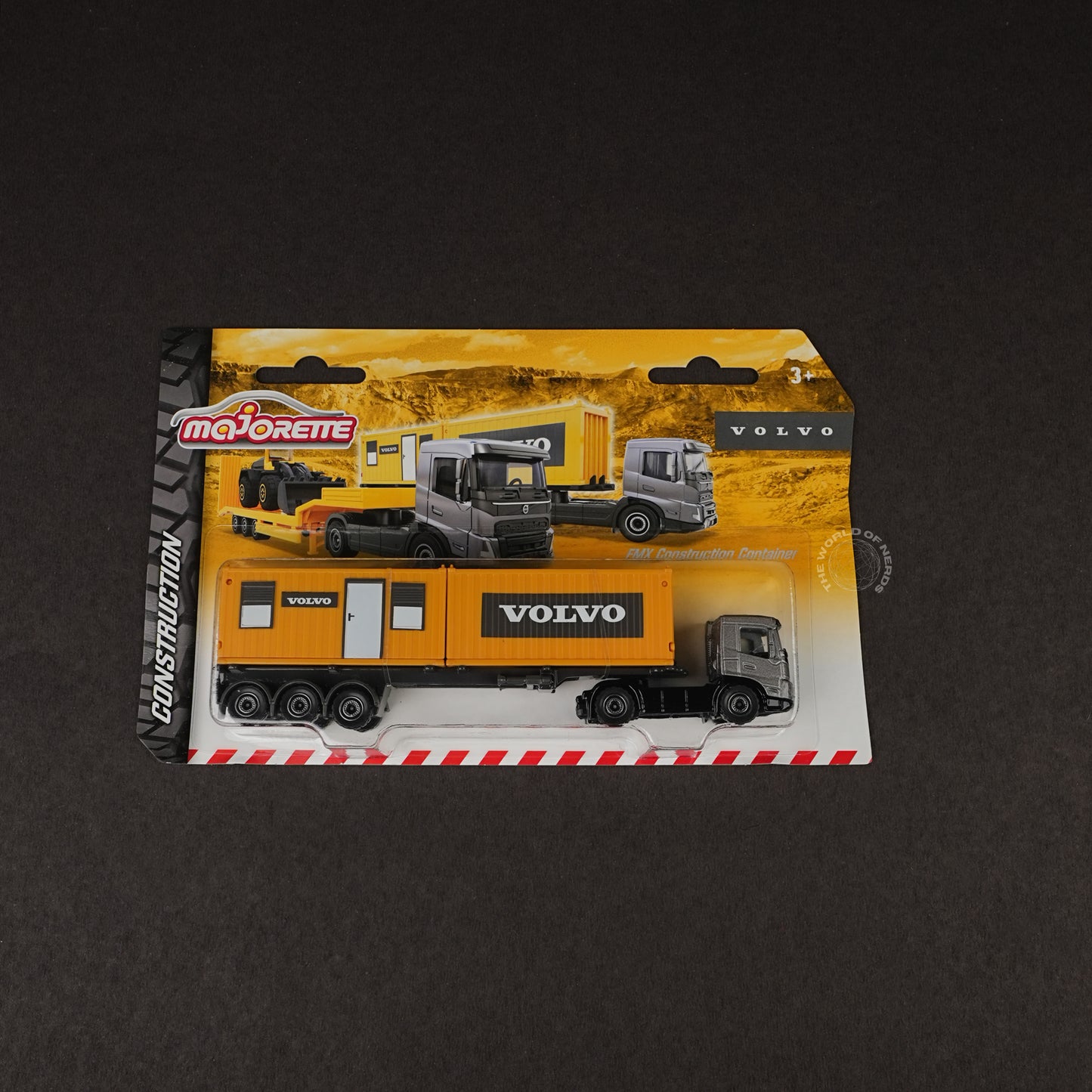 Majorette Volvo FMX Construction Container Truck Diecast - The World Of Nerds
