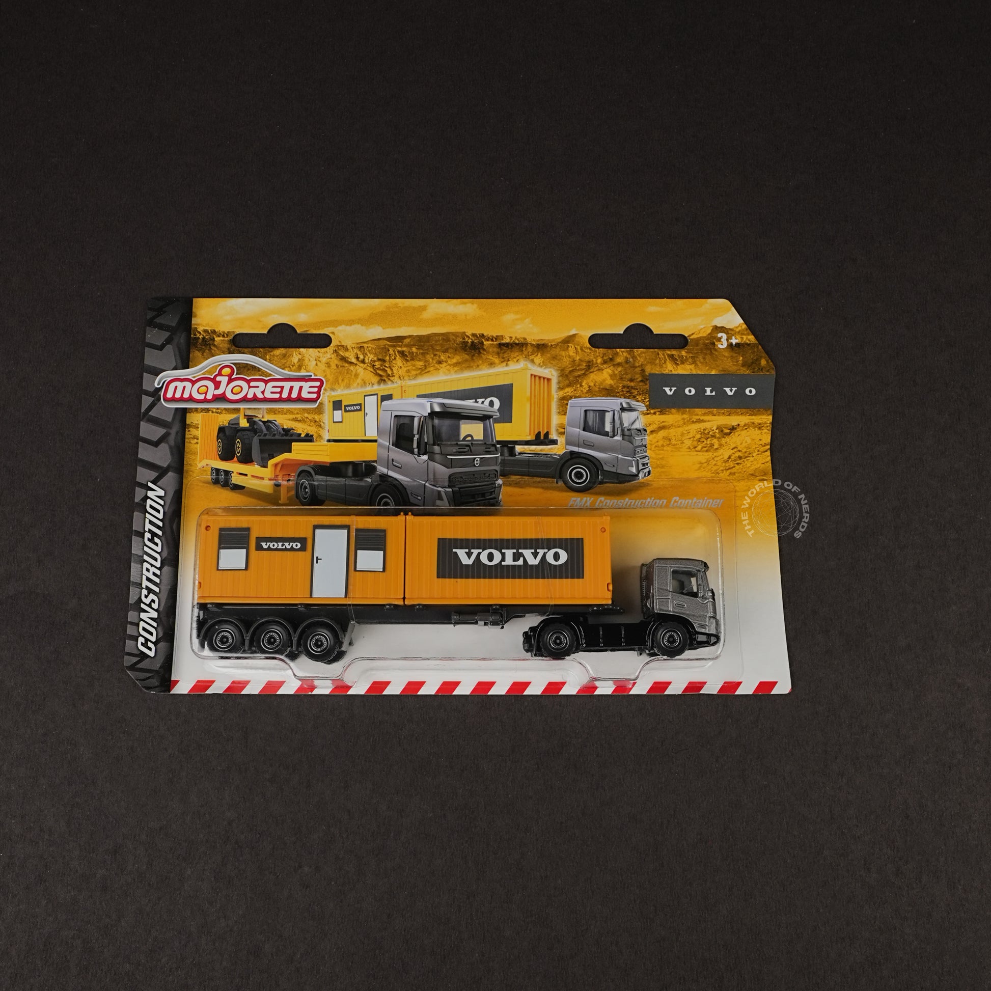 Majorette Volvo FMX Construction Container Truck Diecast - The World Of Nerds
