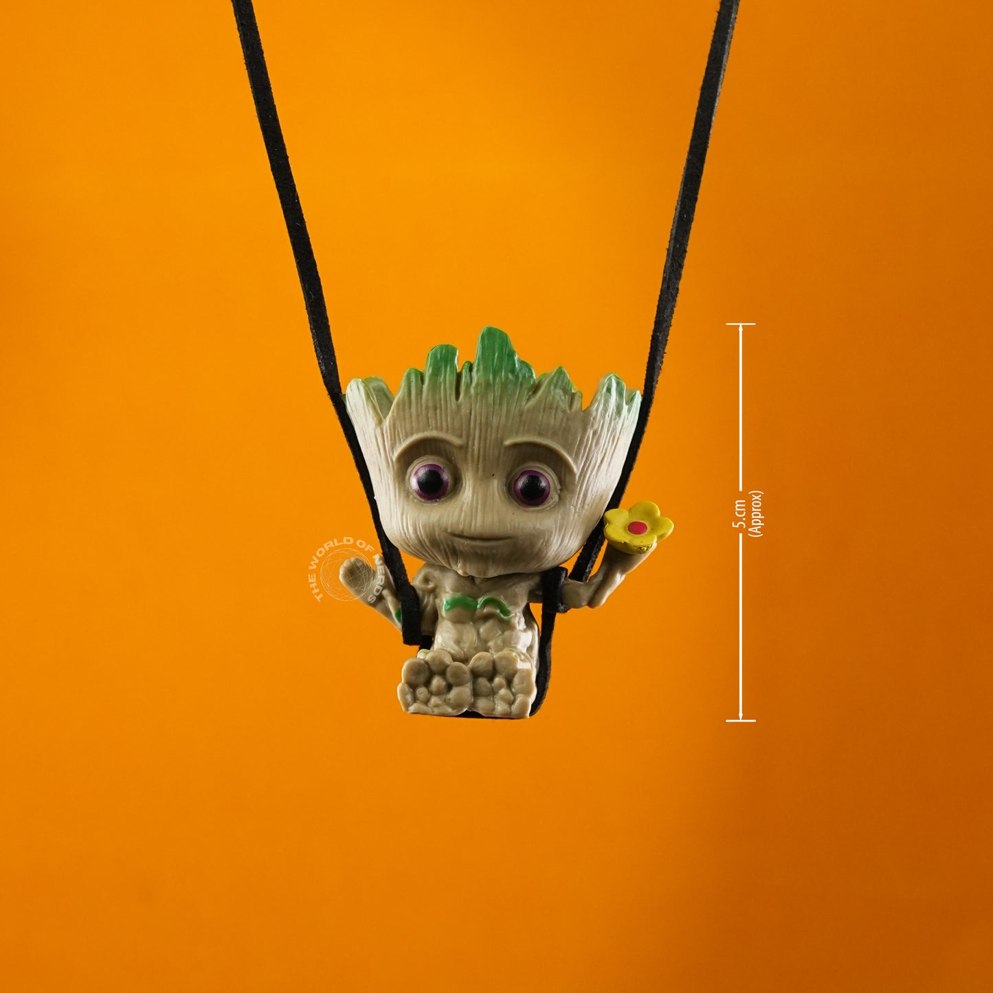 Adorable Groot Figurine Hanging Joyfully