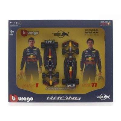 BBURAGO FORMULA RACING TEAM TWIN BY MAX VERSTAPPEN AND SERGIO PEREZ SCALE - 1:43