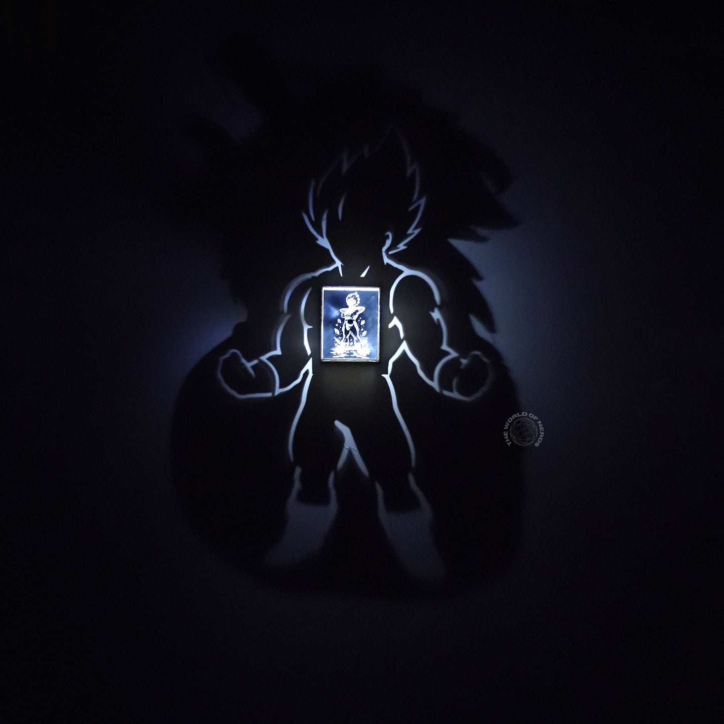 Vegeta Shadow Light Box – Anime LED Wall Decor