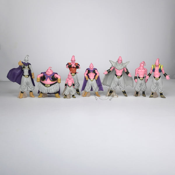 BUU Evolution Figure Set of 8 – Dragon Ball Anime Collectible Display Models