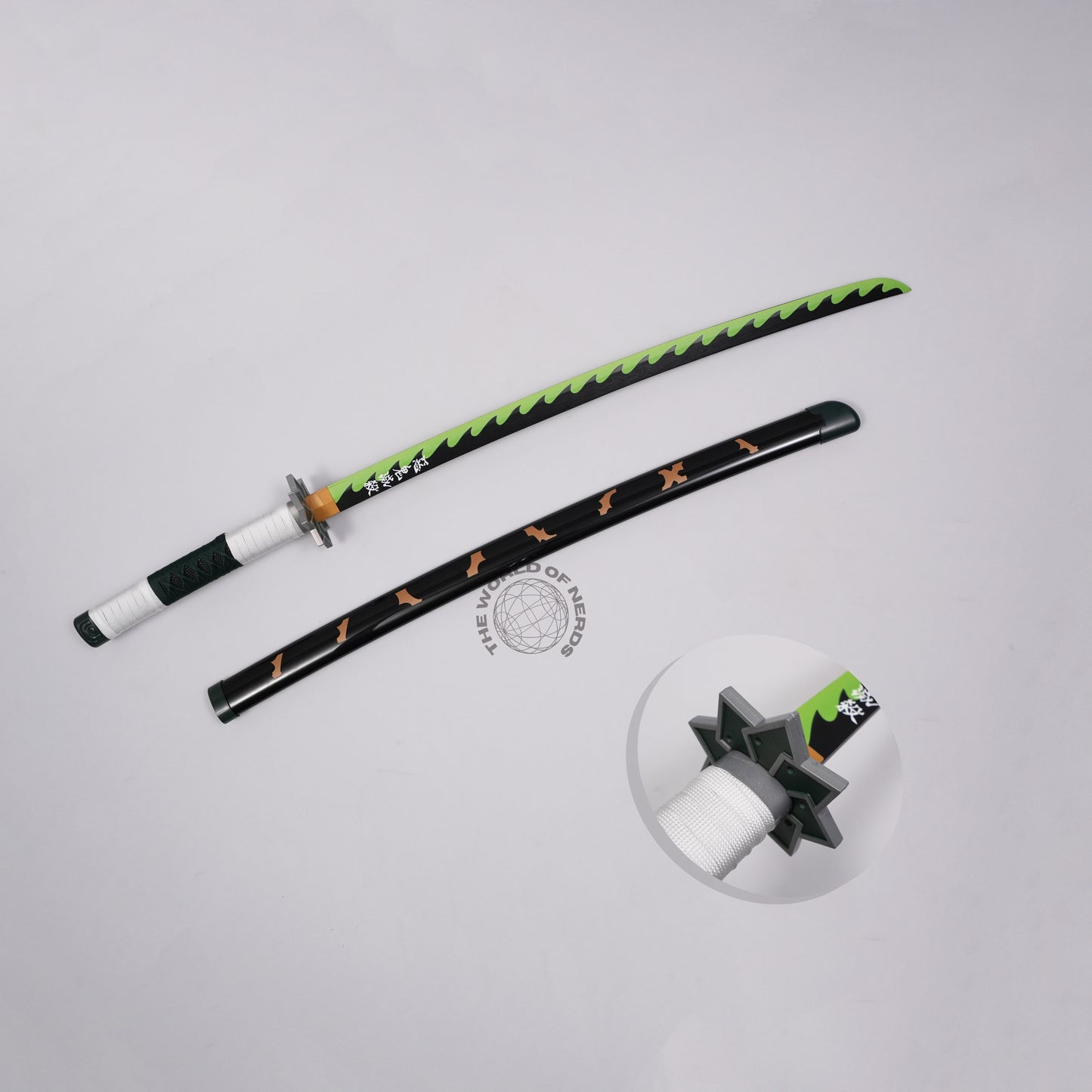 Sanemi Shinazugawa Nichirin Wooden Katana – Demon Slayer Anime Sword
