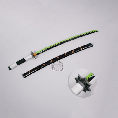 Sanemi Shinazugawa Nichirin Wooden Katana – Demon Slayer Anime Sword