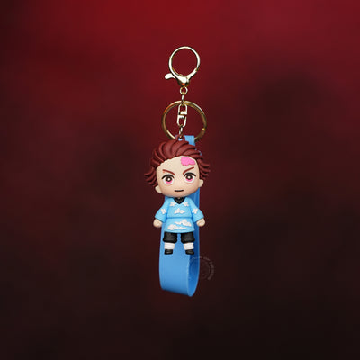Tanjiro Kamado Casual Chibi Anime Keychain
