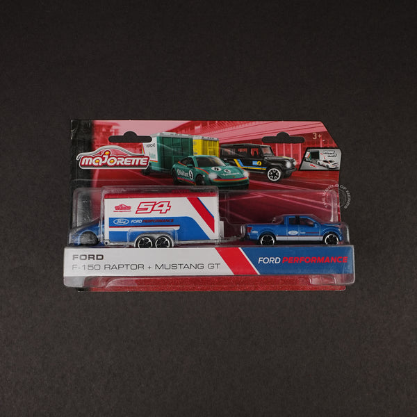 Majorette Ford F-150 Raptor + Mustang GT Performance Edition