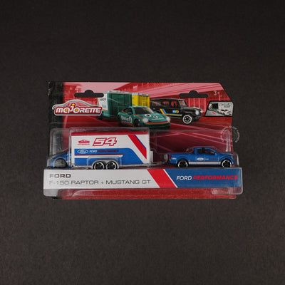 Majorette Ford F-150 Raptor + Mustang GT Performance Edition